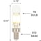 Westinghouse Bulb LED Dimmable 2.5W 120V T6 Filament 2700K Clear E12 Candelabra Base, 6PK 5158120 - alternate 4